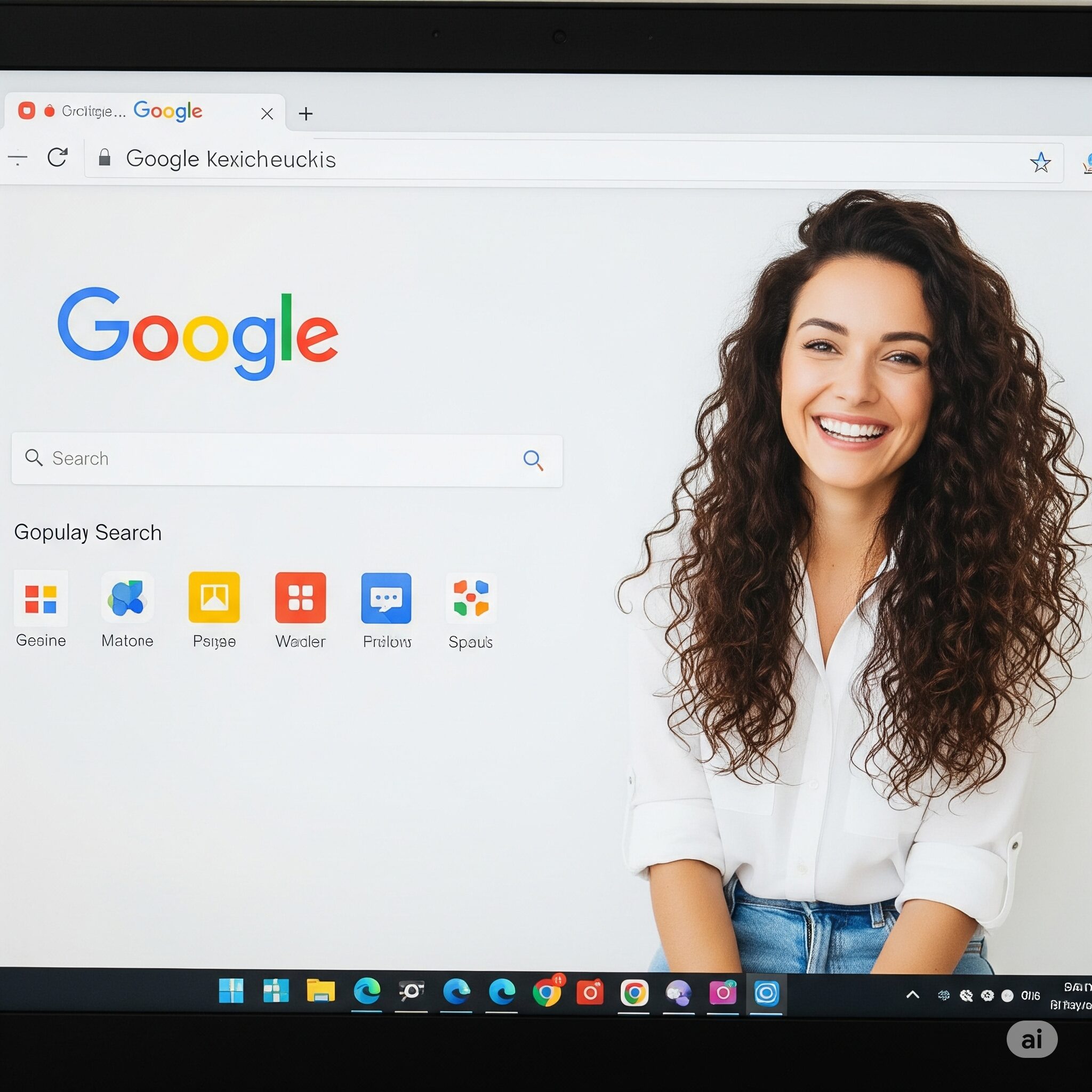 Google検索トップページのスクリーンショット