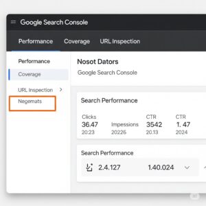Google Search Consoleのダッシュボード画面概要