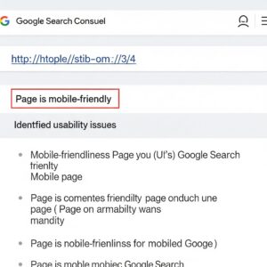 Google Search Consoleモバイルユーザビリティテストの結果画面